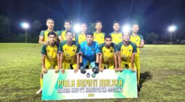 Tim PS Malaka All Star saat latih tanding melawan SSB Star Club Oebobo TTS di lapangan Haitimuk
