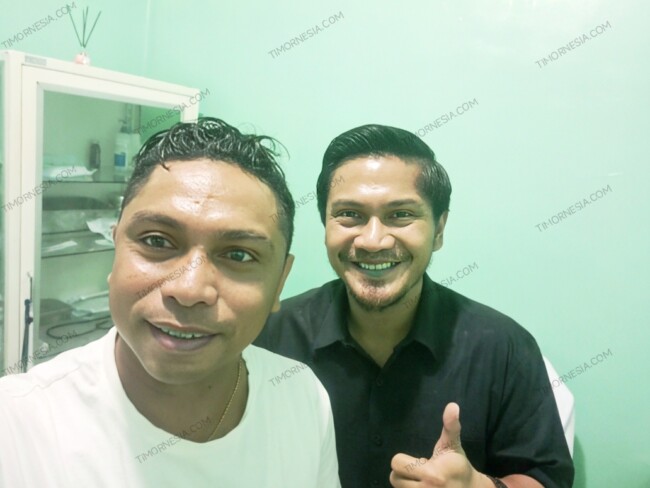 Foto Adipaty bersama dokter spesialis THT saat melakukan kontrol di RSUPP Betun, Rabu 29/4/2026/dok istimewa/TIMORNESIA 