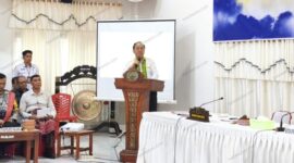Bupati Malaka Stefanus Bria Seran (SBS) membuka kegiatan Seminar Penataan Lembaga Adat di aula kantor Bupati Malaka, Rabu 29/4/2026/dok istimewa/Timornesia