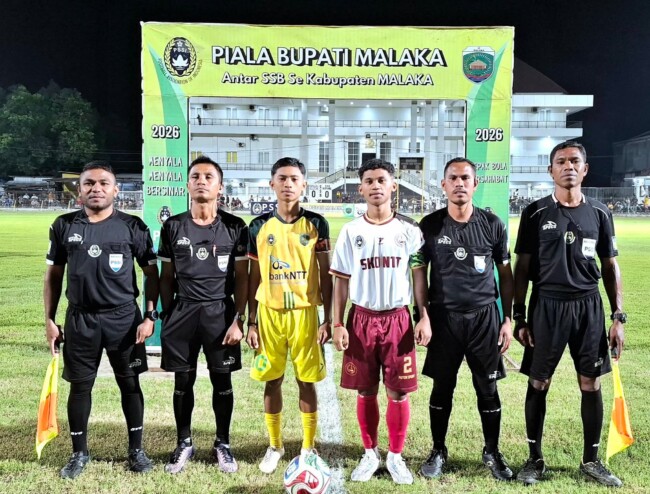 Laga big match SSB PS Malaka All Star Vs SKO Kupang/dok istimewa/ts/Timornesia 