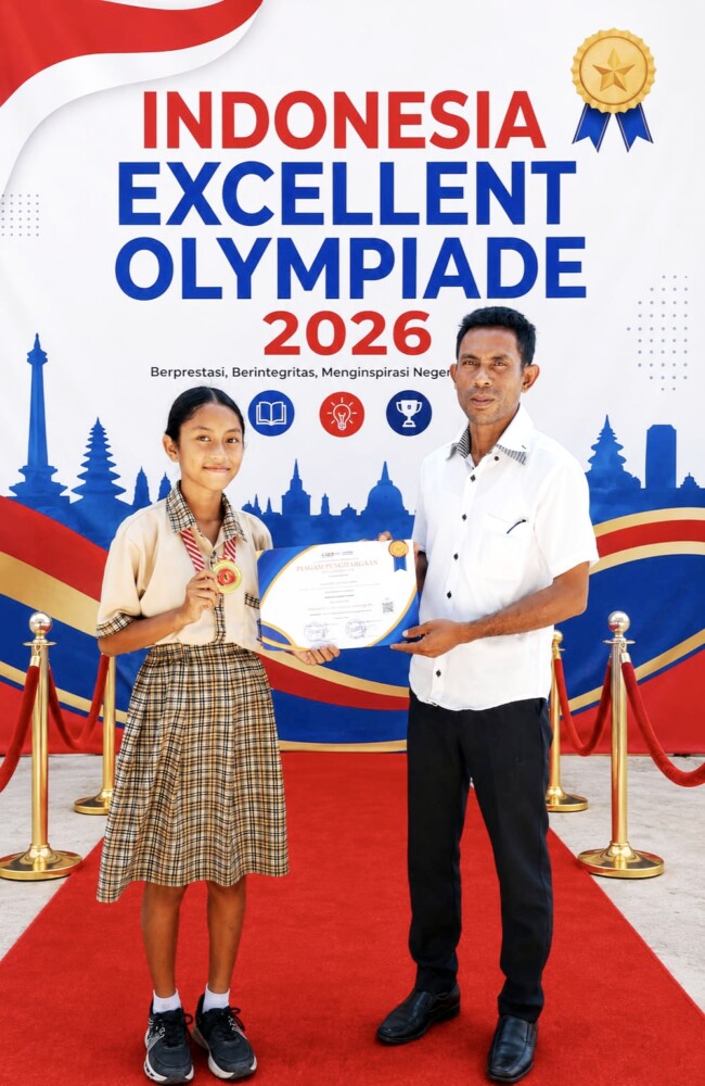 Aloysia Junela Bau siswi SMPK Sulama Kada raih peringkat tiga nasional/dok pribadi/Sulama kada/Timornesia