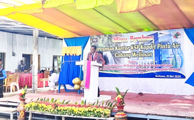 Ketua Kopdit Pintu Air Cabang Weliman Oktav Lawalu/dok istimewa/Timornesia 