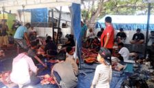 Suasana penyembelian hewan kurban di Masjid Al-Jihad Betun, Rabu 27/5/2026/dok pribadi/Redaksi/Timornesia