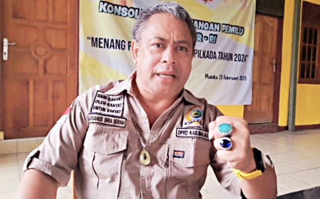Ketua DPRD Kabupaten Malaka Adrianus Bria Seran/dok istimewa/Timornesia 