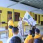 Ketua PSSI Kabupaten Malaka Adrianus Bria Seran melepas tim PS Malaka U-12 untuk Piala Presiden 2026/dok istimewa/Dispora Malaka/Timornesia 