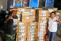 TBM Lurumutin terima bantuan buku dari Pondok Baca Kampung Kabor/dok foto PB/Timornesia 