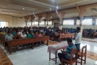 Suasana pengumuman hasil ujian akhir semester kelas VII dan VIII di aula Gereja St. Mikhael Kada, Sabtu 20/6/2026/dok istimewa/ML/Timornesia 