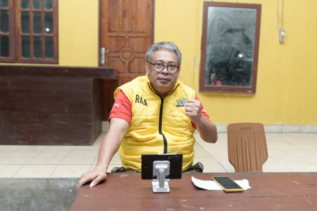 Ketua PSSI Kabupaten Malaka Adrianus Bria Seran/dok istimewa/Timornesia 