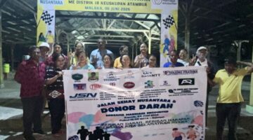 Komunitas ME Distrik 18 Keuskupan Atambua menggelar kegiatan Jalan Sehat Nusantara/dok foto pribadi/Timornesia 