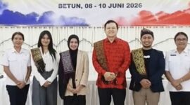 Foto bersama tim dari Ataya Production bersama manajemen RSUPP Betun pada penutupan kegiatan Service Excellent, Rabu 10/6/2026/dok istimewa/Timornesia 