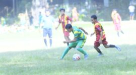 Laga uji tanding Imaculata Fc Vs SSB PS Malaka All Star/dok foto istimewa/Timornesia 