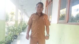 Kepala Sekolah Dasar Inpres Kakeularan Hubertus Bria/dok pribadi/OB/Timornesia 