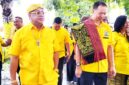 Ketua DPD II terpilih Adrianus Bria Seran dan Ketua DPD I Partai Golkar Nusa Tenggara Timur, F.X. Alain Susanto/dok istimewa/gonza/Timornesia 