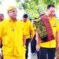 Ketua DPD II terpilih Adrianus Bria Seran dan Ketua DPD I Partai Golkar Nusa Tenggara Timur, F.X. Alain Susanto/dok istimewa/gonza/Timornesia 