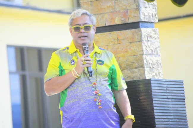 Ketua PSSI Kabupaten Malaka yang juga Ketua DPRD Kabupaten Malaka sekaligus Ketua SSB Kabupaten Malaka, Adrianus Bria Seran/dok istimewa/Timornesia 