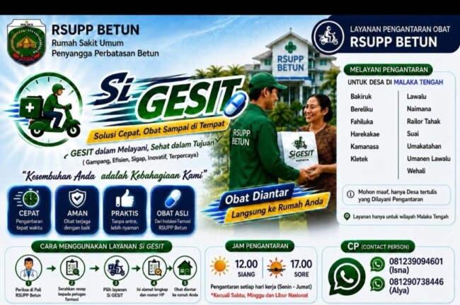 Si GESIT Solusi Pengantaran Obat Untuk Pasien/dok images/RSUPP Betun/Timornesia 