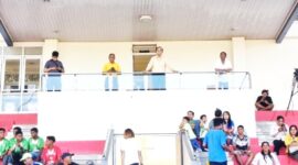 Bupati Malaka Stefanus Bria Seran didampingi Dr. Joni Lumba dan Asisten III Setda Kabupaten Malaka Gregorius Fatin/dok istimewa/Timornesia 