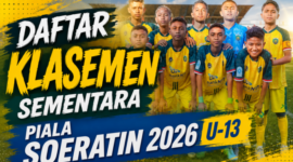 Daftar klasemen sementara Piala Soeratin U-13 tahun 2026/dok Timornesia 