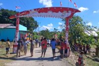 Gapura unik milik masyarakat desa Taaba/dok istimewa/pemdes Taaba/Timornesia