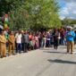 Gerak jalan  tingkat SD dalam rangka memeriahkan HUT ke-81 Republik Indonesia di Kabupaten Malaka/dok istimewa/Timornesia 