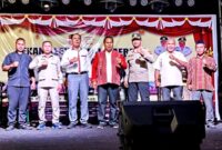 Bupati Malaka SBS dan Wakil Bupati Malaka HMS pose bersama unsur Forkopimda Kabupaten Malaka usai membuka Pameran Pembangunan/dok istimewa/gonza/Timornesia