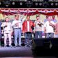 Bupati Malaka SBS dan Wakil Bupati Malaka HMS pose bersama unsur Forkopimda Kabupaten Malaka usai membuka Pameran Pembangunan/dok istimewa/gonza/Timornesia 