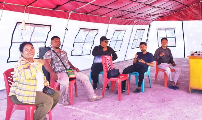 Relawan dari PMI Kabupaten Malaka berada di posko gabungan bencana Flores di Betun, Kabupaten Malaka/dok istimewa/Timornesia 