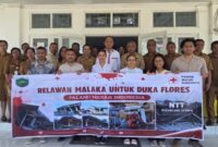 Bupati Malaka lepas relawan kemanusiaan ke Flores/dok istimewa/Timornesia 