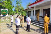 Camat Malaka Barat, Rofinus Seran pimpin apel perdana, Senin 21/9/2027/ist/Timornesia 