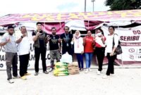 Komunitas Literasi Kopi Malaka serahkan bantuan untuk korban gempa Flores kepada PMI Kabupaten Malaka/ist/Timornesia 