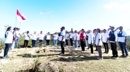 PMI Kabupaten Malaka gelar upacara HUT ke-81 PMI di bukit cinta Welaus/ist/Timornesia 