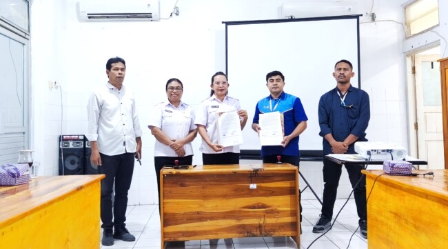 Penandatanganan kerja sama antara RSUPP Betun dan PT. FTF Globalindo terkait pengelolaan parkir/ist/Timornesia 