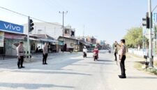 Kapolres Malaka AKBP Riki Ganjar Gumilar, S.I.K., M.M., memimpin langsung kegiatan Strong Point pagi bersama personel Polres Malaka di Perempatan Matador, Desa Wehali, Kecamatan Malaka Tengah, Kabupaten Malaka, Nusa Tenggara Timur (NTT), Senin (19/10/2026/ist/Humas Polres Malaka/Timornesia 