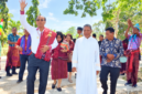 Bupati Malaka dr. Stefanus Bria Seran (SBS) menghadiri acara pentahbisan gereja Santa Sisilia Kotafoun/ist/Ba/Timornesia 